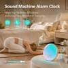 image:imageJALL Full Screen Dimmer Sunrise Alarm Clocks for Bedrooms Wake Up Light with FM Radio 25 White Noise Sleep Sounds Bluetooth Speaker Dual Alarms Bedside Clock for Heavy SleepersWood Grain