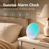 image:imageJALL Full Screen Dimmer Sunrise Alarm Clocks for Bedrooms Wake Up Light with FM Radio 25 White Noise Sleep Sounds Bluetooth Speaker Dual Alarms Bedside Clock for Heavy SleepersCream