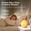 image:imageJALL Full Screen Dimmer Sunrise Alarm Clocks for Bedrooms Wake Up Light with FM Radio 25 White Noise Sleep Sounds Bluetooth Speaker Dual Alarms Bedside Clock for Heavy SleepersWood Grain