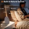 image:imageJALL Full Screen Dimmer Sunrise Alarm Clocks for Bedrooms Wake Up Light with FM Radio 25 White Noise Sleep Sounds Bluetooth Speaker Dual Alarms Bedside Clock for Heavy SleepersBlackwhite