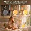 image:imageJALL Full Screen Dimmer Sunrise Alarm Clocks for Bedrooms Wake Up Light with FM Radio 25 White Noise Sleep Sounds Bluetooth Speaker Dual Alarms Bedside Clock for Heavy SleepersPutty