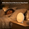 image:imageJALL Full Screen Sleep Sound Machine Sunrise Alarm Clock with 25 White Noise Nature Sounds Wake Up Light for Bedrooms HiFi Bluetooth Speaker 8Hour Sleep TimerWhite