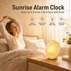 image:imageJALL FullScreen Wake Up Light Sunrise Alarm Clocks for Bedrooms White Noise Machine for Heavy Sleepers 25 Natural Sounds Dual Alarms FM Radio 17 Dimmable Colors Bluetooth SpeakerBeige