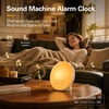 image:imageJALL FullScreen Wake Up Light Sunrise Alarm Clocks for Bedrooms White Noise Machine for Heavy Sleepers 25 Natural Sounds Dual Alarms FM Radio 17 Dimmable Colors Bluetooth SpeakerBeige