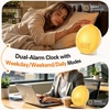 image:imageJALL FullScreen Wake Up Light Sunrise Alarm Clocks for Bedrooms White Noise Machine for Heavy Sleepers 25 Natural Sounds Dual Alarms FM Radio 17 Dimmable Colors Bluetooth SpeakerBeige