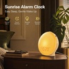 image:imageJALL FullScreen Wake Up Light Sunrise Alarm Clocks for Bedrooms White Noise Machine for Heavy Sleepers 25 Natural Sounds Dual Alarms FM Radio 17 Dimmable Colors Bluetooth SpeakerBeige