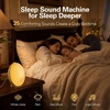 image:imageJALL FullScreen Wake Up Light Sunrise Alarm Clocks for Bedrooms White Noise Machine for Heavy Sleepers 25 Natural Sounds Dual Alarms FM Radio 17 Dimmable Colors Bluetooth SpeakerBeige