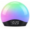 image:imageJALL Full Screen Dimmer Sunrise Alarm Clocks for Bedrooms Wake Up Light with FM Radio 25 White Noise Sleep Sounds Bluetooth Speaker Dual Alarms Bedside Clock for Heavy SleepersBlackwhite