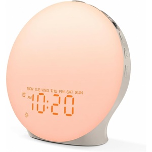image:imageJALL Full Screen Sleep Sound Machine Sunrise Alarm Clock with 25 White Noise Nature Sounds Wake Up Light for Bedrooms HiFi Bluetooth Speaker 8Hour Sleep TimerPutty