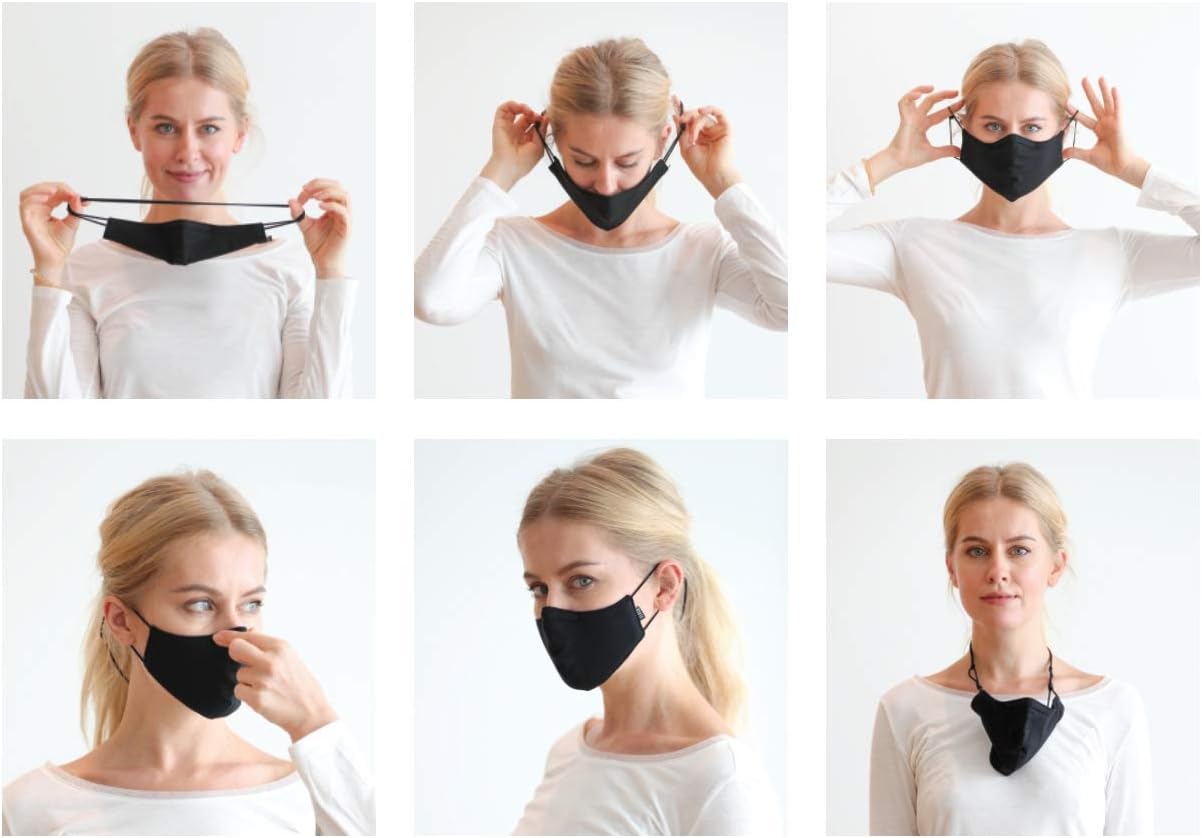 Bloch unisexadult Adult Soft Stretch Reusable Face Mask With Lanyard and Moldable Nose Pad Pack of 3Sand