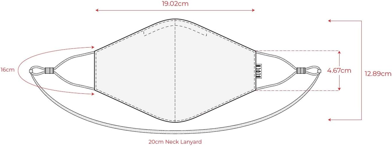 Bloch unisexchild Childrens Soft Stretch Reusable Face Mask With Lanyard and Moldable Nose Pad Pack of 3White