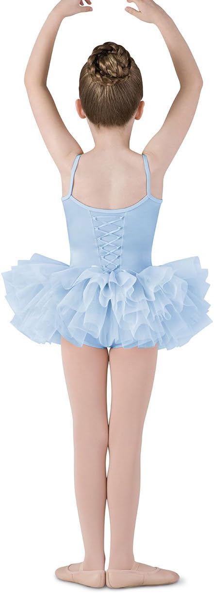 Mirella Girls Corset Back Camisole Tutu DressLight Blue