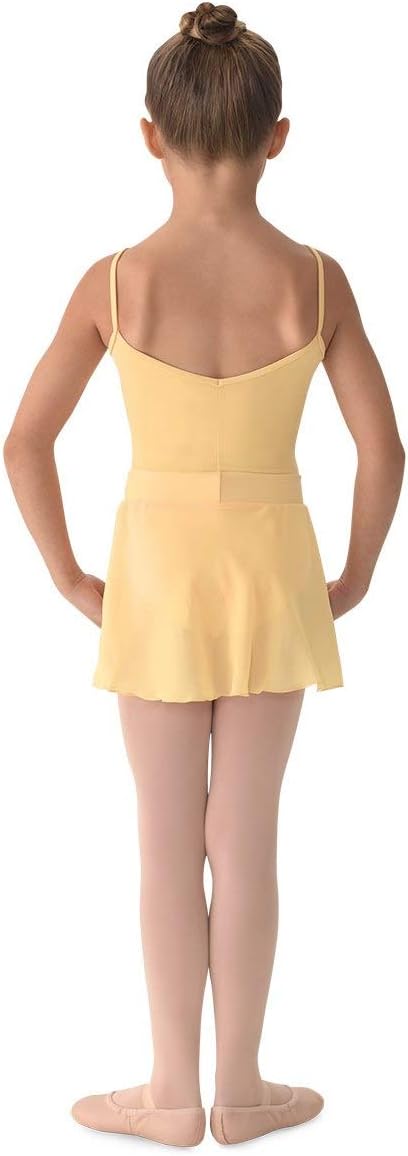 Mirella Girls Georgette Mock Wrap SkirtButtercup
