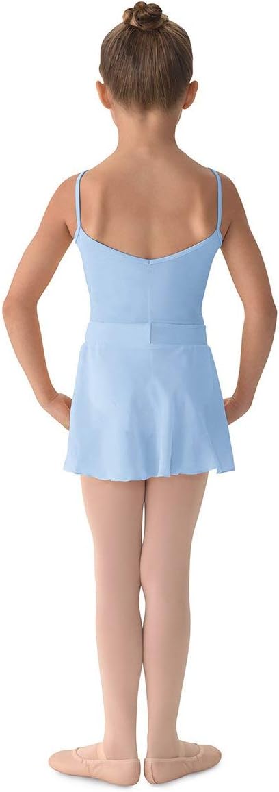 Mirella Girls Georgette Mock Wrap SkirtLight Blue