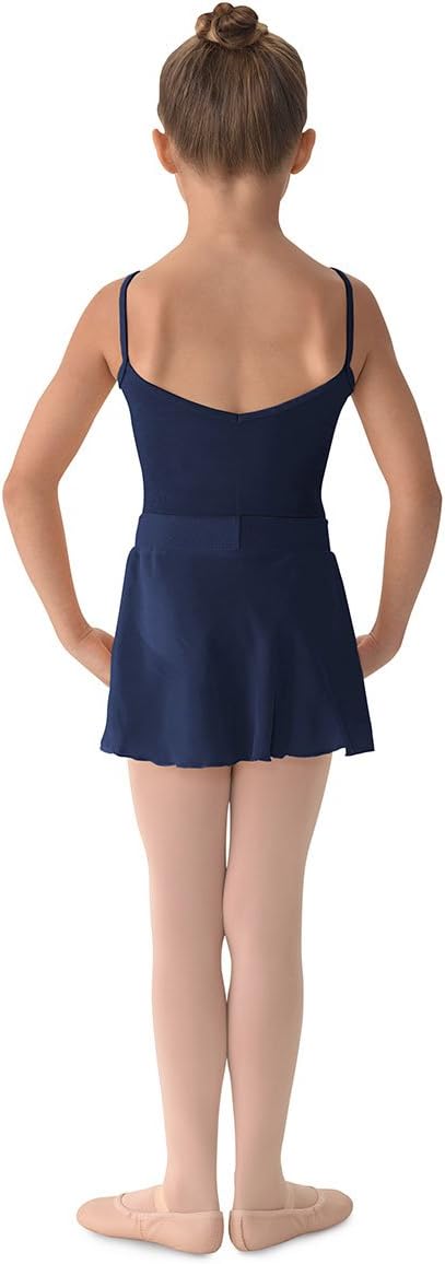 Mirella Girls Georgette Mock Wrap SkirtNavy
