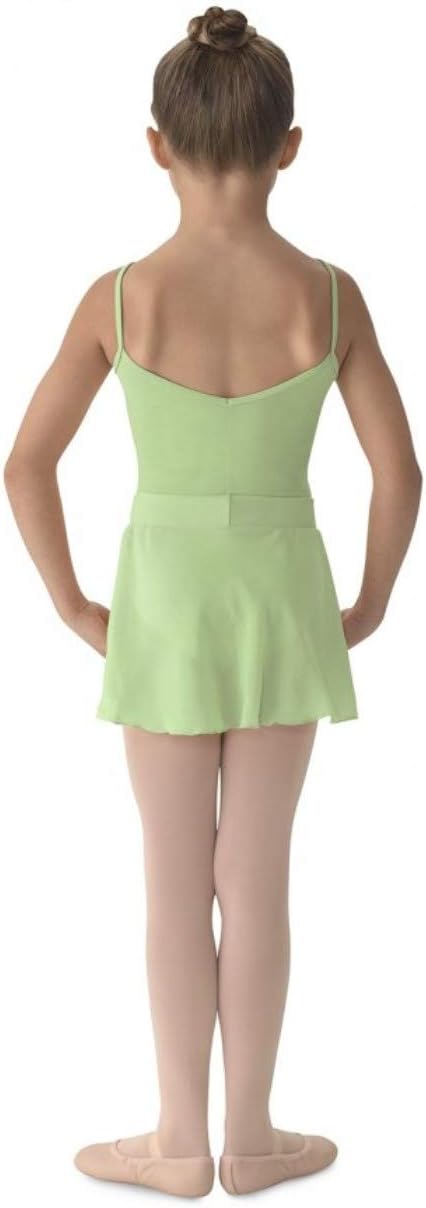 Mirella Girls Georgette Mock Wrap SkirtSeafoam
