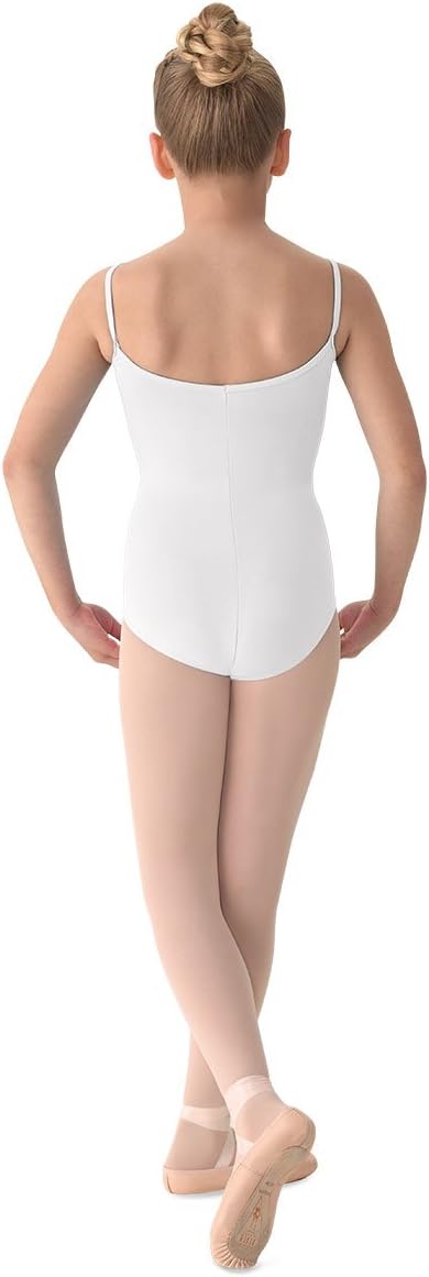 Mirella Girls Princess Seam Camisole Dance LeotardWhite