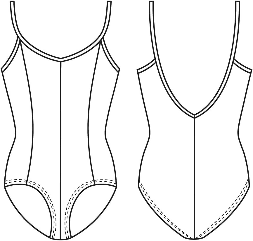 Mirella Girls Princess Seam VFront Camisole Dance LeotardGarnet