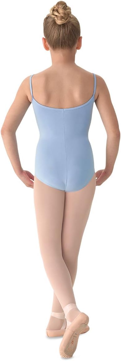 Mirella Girls Princess Seam VFront Camisole Dance LeotardLight Blue