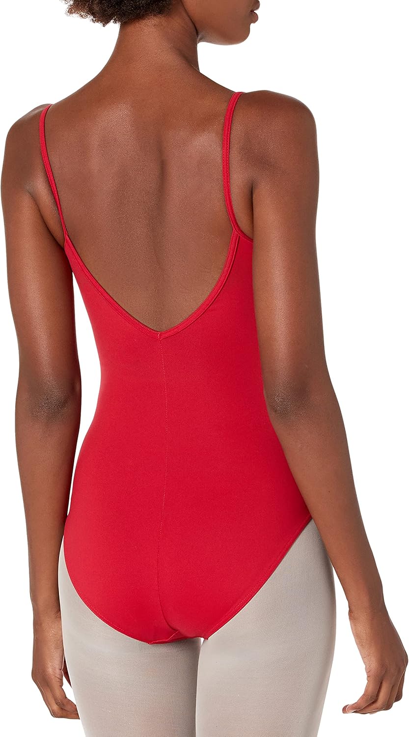Mirella Womens Classic Scoop Front VBack Camisole Dance LeotardGarnet
