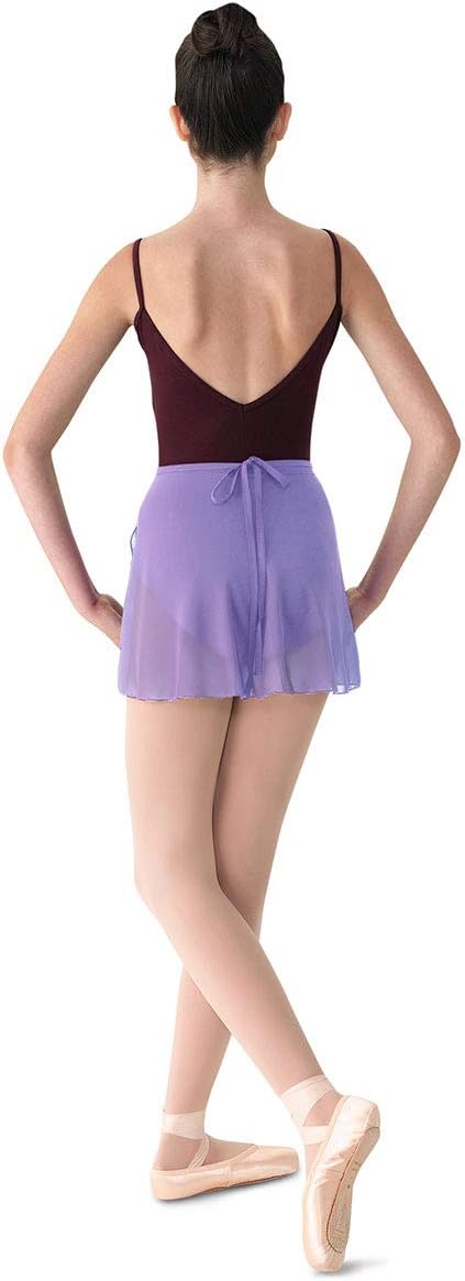 Mirella Womens Georgette Wrap Dance SkirtLilac