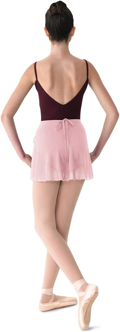 Mirella Womens Georgette Wrap Dance SkirtPink