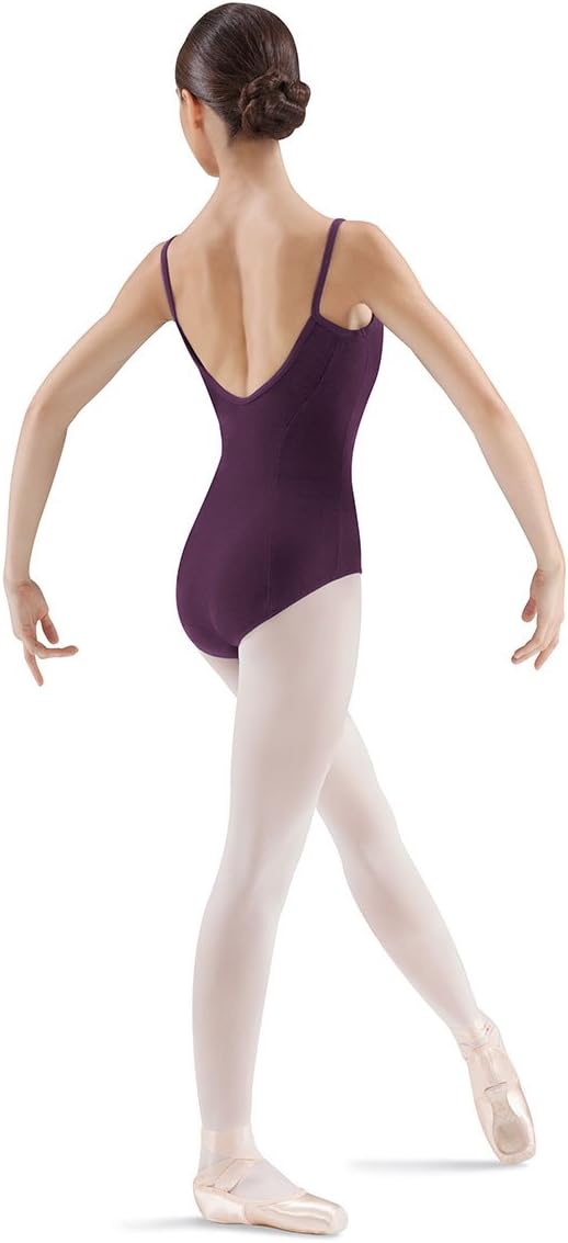 Mirella Womens Princess Seam Pinch Front Camisole Dance LeotardBlackberry