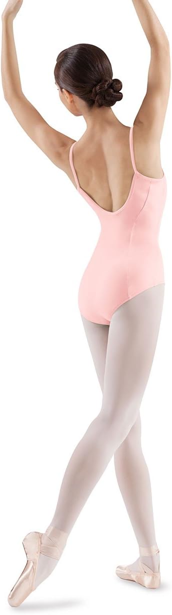 Mirella Womens Princess Seam Pinch Front Camisole Dance LeotardPink