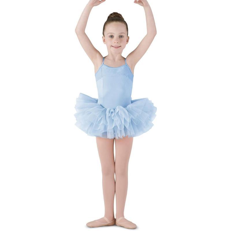 Mirella Girls Corset Back Camisole Tutu DressLight Blue
