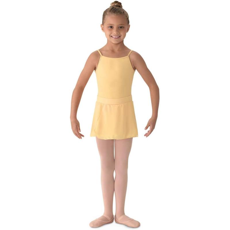 Mirella Girls Georgette Mock Wrap SkirtButtercup