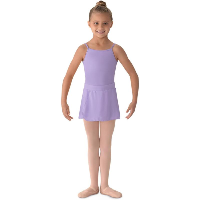 Mirella Girls Georgette Mock Wrap SkirtLilac