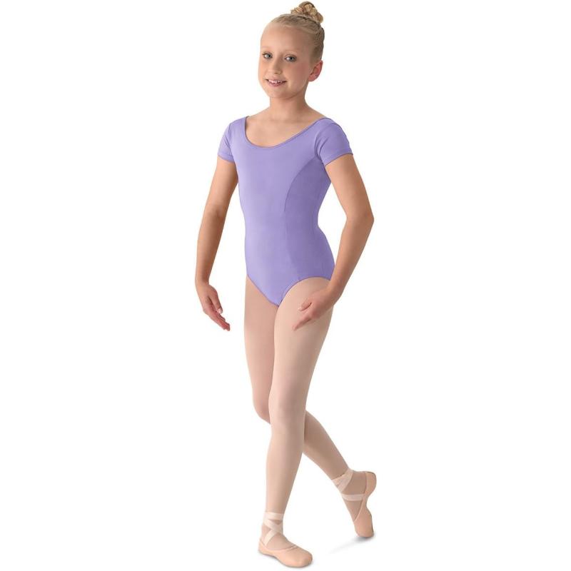 Mirella Girls Princess Seam Cap Sleeve Dance LeotardLilac