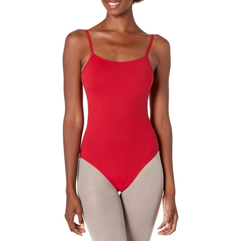 Mirella Womens Classic Scoop Front VBack Camisole Dance LeotardGarnet