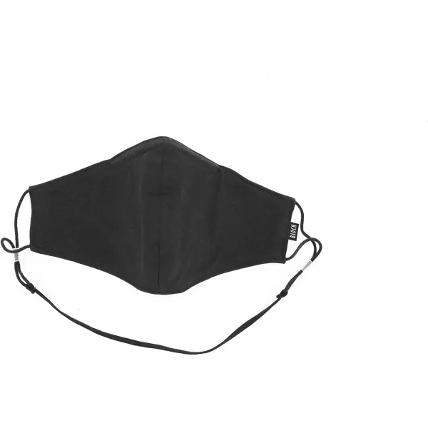 Bloch unisexadult Adult Soft Stretch Reusable Face Mask With Lanyard and Moldable Nose Pad Pack of 3Black