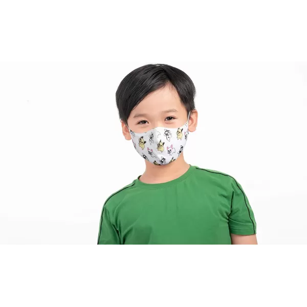 Bloch unisexchild Childrens Soft Stretch Reusable Face Mask With Lanyard and Moldable Nose Pad Pack of 3 Assorted PrintsAssorted Prints 4
