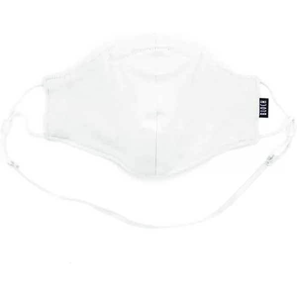 Bloch unisexchild Childrens Soft Stretch Reusable Face Mask With Lanyard and Moldable Nose Pad Pack of 3White