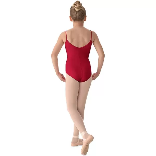 Mirella Girls Classic VBack Camisole Dance LeotardGarnet