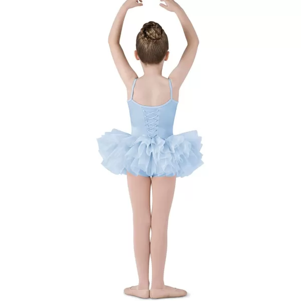 Mirella Girls Corset Back Camisole Tutu DressLight Blue