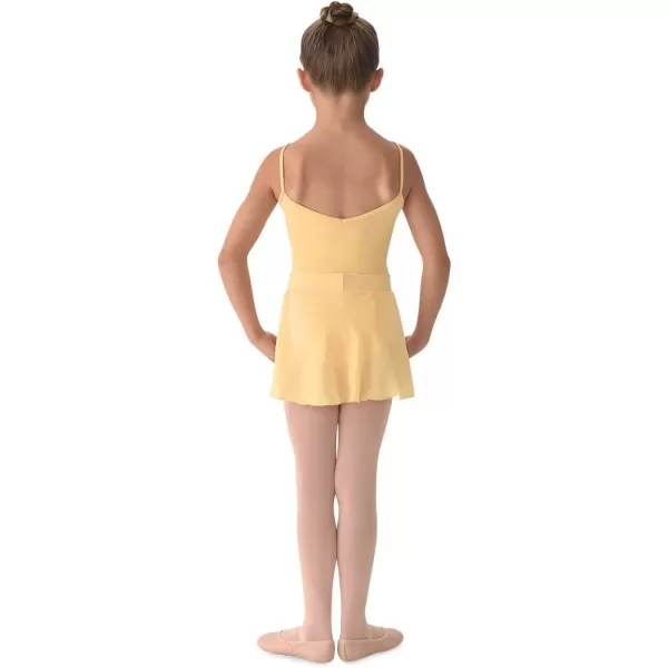 Mirella Girls Georgette Mock Wrap SkirtButtercup