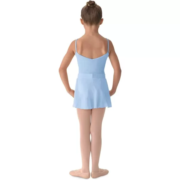 Mirella Girls Georgette Mock Wrap SkirtLight Blue
