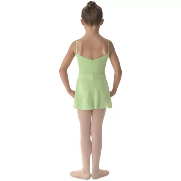 Mirella Girls Georgette Mock Wrap SkirtSeafoam
