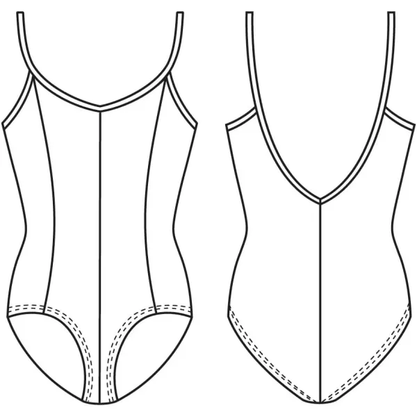 Mirella Girls Princess Seam Camisole Dance LeotardGarnet