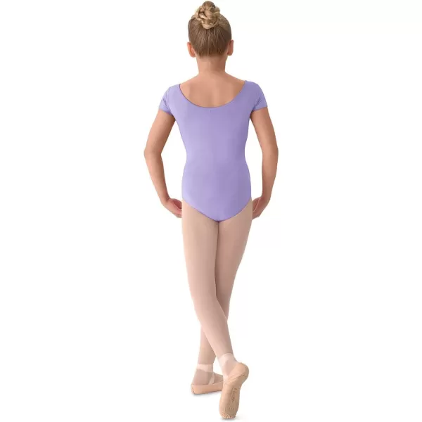 Mirella Girls Princess Seam Cap Sleeve Dance LeotardLilac