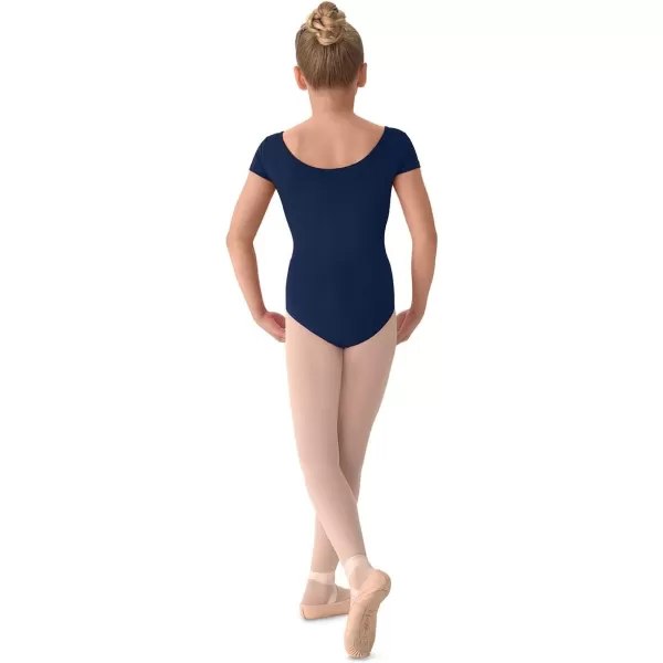Mirella Girls Princess Seam Cap Sleeve Dance LeotardNavy