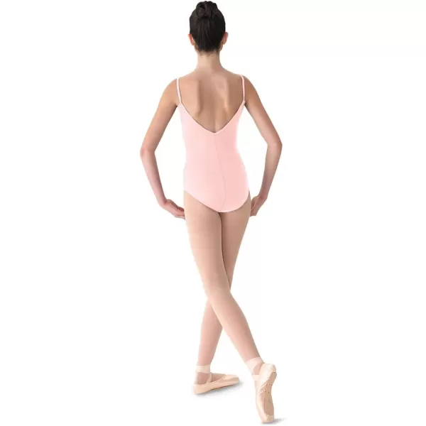 Mirella Womens Classic Scoop Front VBack Camisole Dance LeotardPink