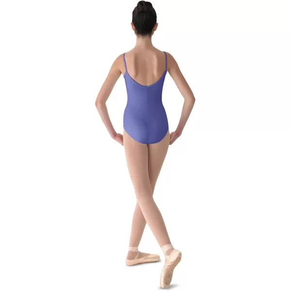 Mirella Womens Microlux Princess Seam VFront Camisole Dance LeotardPeriwinkle