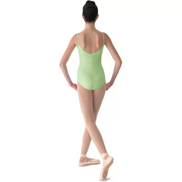 Mirella Womens Microlux Princess Seam VFront Camisole Dance LeotardSeafoam