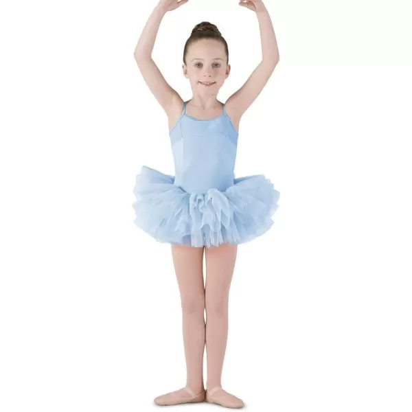 Mirella Girls Corset Back Camisole Tutu DressLight Blue