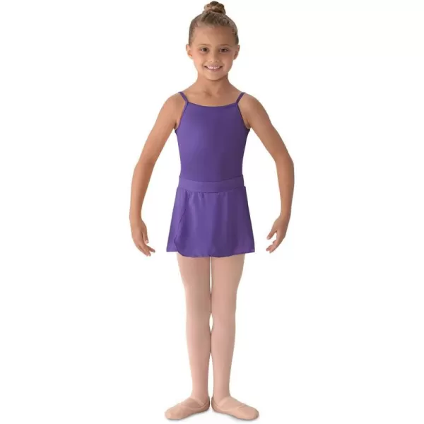 Mirella Girls Georgette Mock Wrap SkirtPeriwinkle