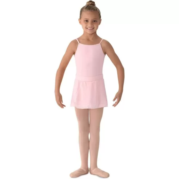 Mirella Girls Georgette Mock Wrap SkirtPink